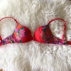 Pink floral VS bra